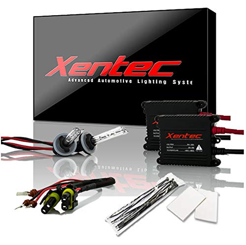 Xentec 880 (881/889) 6000K HID xenon bulb x 1 pair bundle with 2 x 35W Digital Slim Ballast (Ultra White)