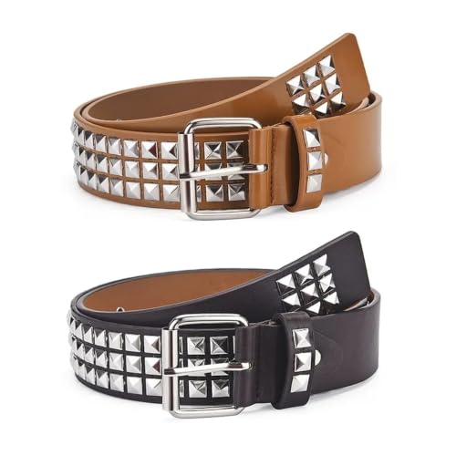 Cinturón punk unisex ajustable para sujetar vaqueros holgados con estilo motero 3