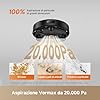 DREAME D20 Air Plus Robot Aspirapolvere Lavapavimenti con 20.000 Pa, Tecnologia Anti-groviglio, Stazione di Svuotamento Automatico, Pulizia di Tappeti/Moquette e Navigazione Intelligente, Nero