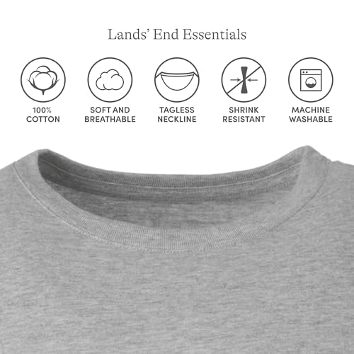 Lands' End School Uniform Girls Short Sleeve Essential T-Shirt2