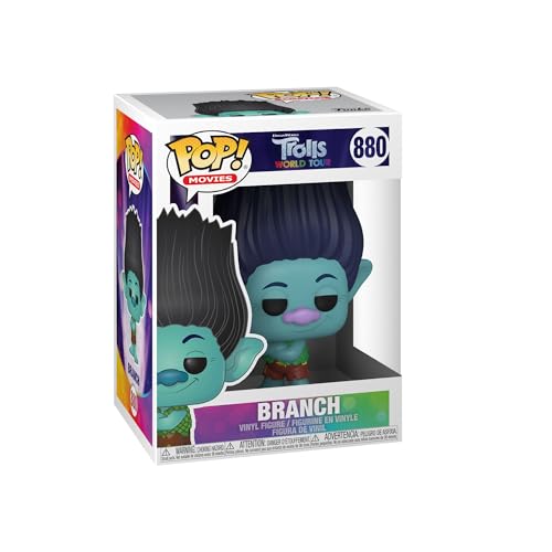 Funko Pop! Movies: Trolls World Tour-Branch - 1/6 Odds for Rare Chase Variant - (Styles May Vary) - Figurine en Vinyle à Collectionner - Idée de Cadeau -...