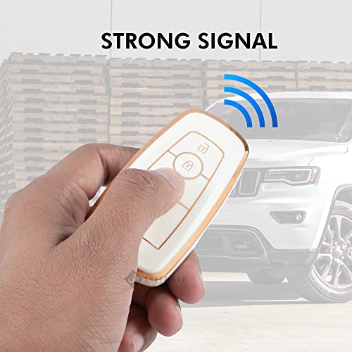 Image of Shopoflux TPU Key Cover Compatible with Endeavour | Figo | Aspire | Freestyle Titanium (White TPU Pack 1)