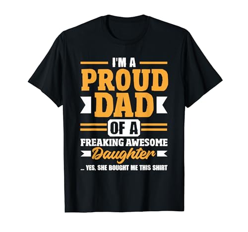 Proud Dad for Dads Day Impresionante Papa Grandpa para hombre Camiseta