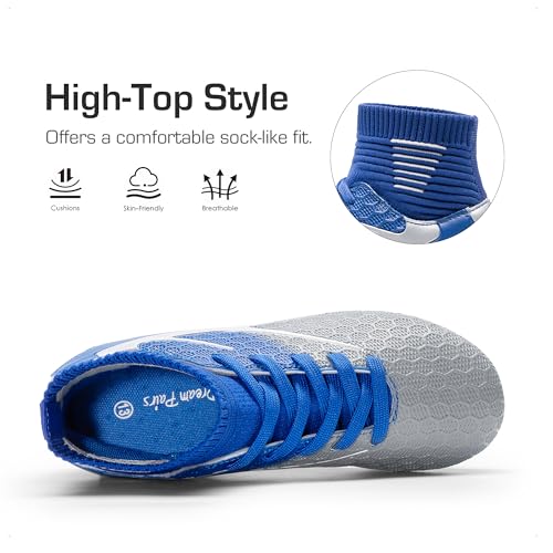 Image of DREAM PAIRS Boys Girls Soccer Football Cleats Shoes(Toddler /Little Kid /Big Kid)