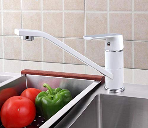 Robinets de cuisine laiton blanc mitigeur bain évier salle de bain