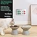 YAUYIK Pet Feeding Reminder, Magnetic Reminder Sticker, AM/PM Daily Indication Chart Feed/Walk Your Pets, Fridge Magnets and Double Sided Tape, Helps You to Track Pet Feeding & Walking (Silver)