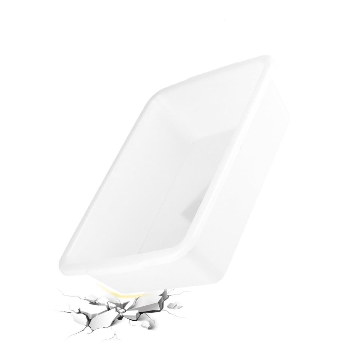 SOIMISS Vassoio per Reagenti in Plastica Bianco 3 Pezzi Resistente Agli Acidi Design Semplice Leggero e Compatto per Laboratorio di Chimica
