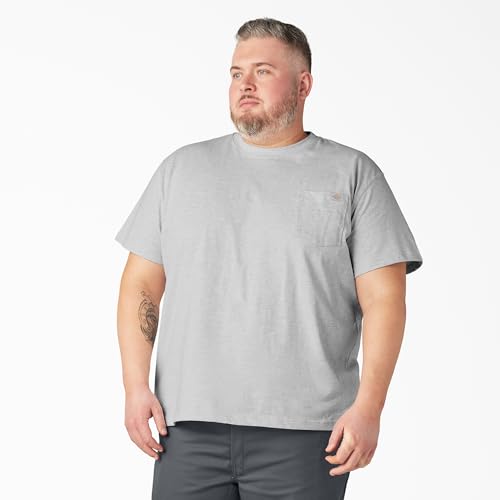 Image of Dickies Men's Heavyweight Heathered Short Sleeve Pocket T-Shirt
