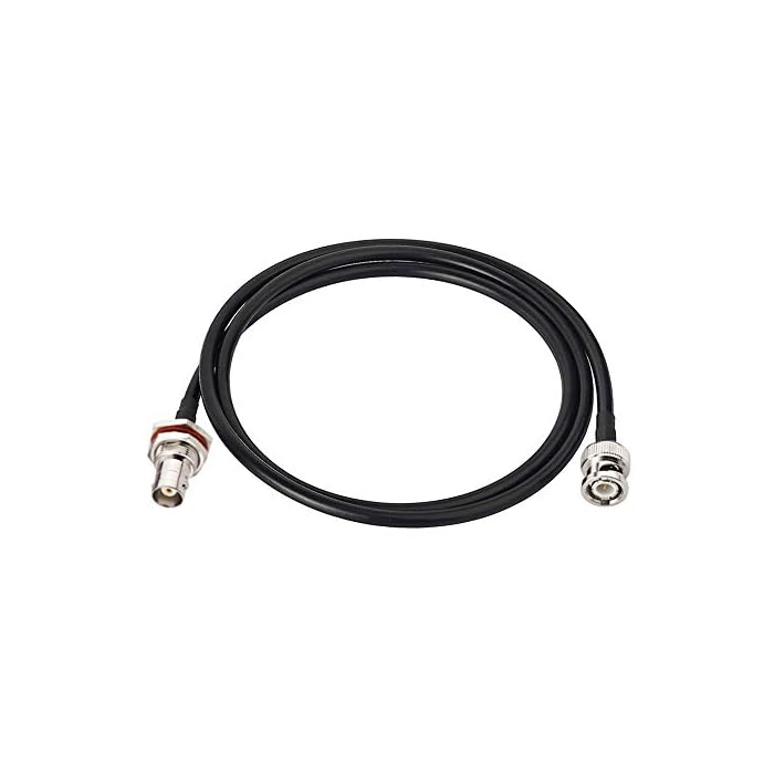 Buy Bingfu BNC Male to Female Bulkhead Mount RG58 Coax Jumper Cable 1m