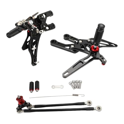 Commandes reculées moto CBR1000R pour supprimer la fatigue des genoux