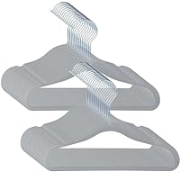 Bamu 30 Pack Kids Velvet Hangers, Non Slip Baby & Toddler Clothes Hangers, Slim Space Saving Design for Nursery Wardrobe & Closet Storage