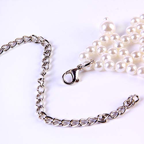 Rbg Dissent Collar Necklace For Women Girls Detachable Pearl Beaded Blouse Fake Collar Choker Necklace,Ruth Bader Ginsburg Feminist Collar Necklace (White 2) #TOP3