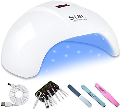 36W UV LED Nail Lamp,Comzler Nail Dryer for Gel Polish with Auto Sensor,UV Nail Light Quick Dry Machine with 3 Timer Setting,Professional Nail Art Tools,For Home and Salon
