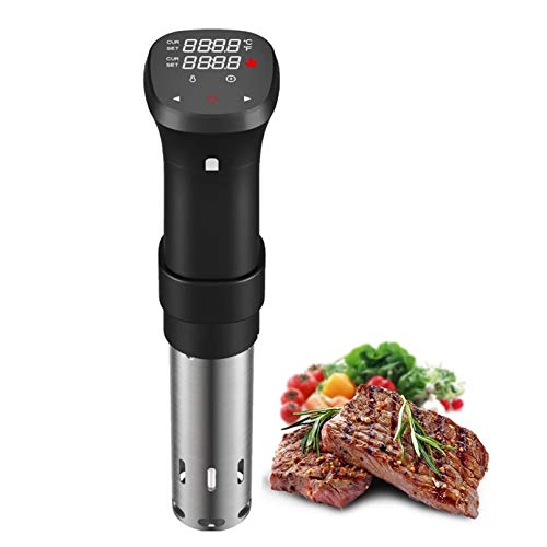 Sous Vide Maschine, 1100W Langsamer Viktherd Thermischer Tauchzirkulatorautomat Mit Großer Digitaler LCD-Anzeigezeit Und Temperaturregelung
