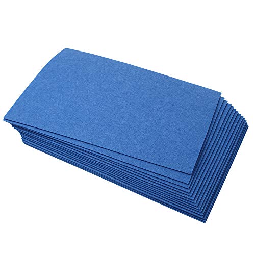 Polyester Felt Sheet Stiff 15 Sheets 20 x 30 cm(7-7/8 X 11-7/8 in 5/64 in Thick) (Medium Blue)