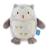 Tommee Tippee Grofriend Ollie The Owl Sleep Aid with Sound and Night Light, Grey