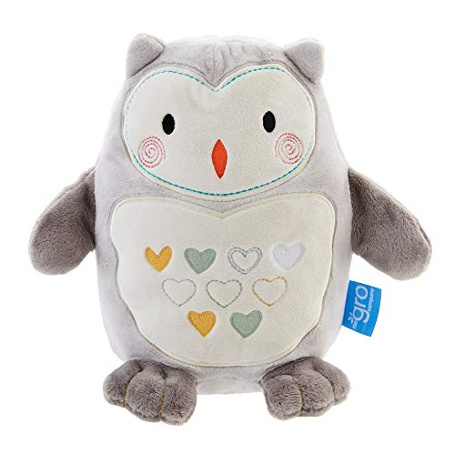 Tommee Tippee Grofriend Ollie The Owl Sleep Aid with Sound and Night Light, Grey