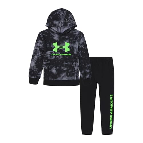 Image of Under Armour Boys' 2-Piece Hoodie Set, Pullover Sweatshirt and Fleece Pants