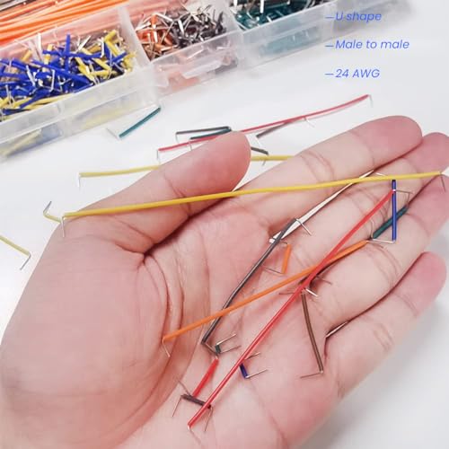 Image of Serplex 560pcs Jumper Wires Kit for Breadboard Connections with 14 Lengths, 2-125mm Jumper Wire Kit, PCB Circuit Boards Cables Assortment Kits for Breadboard Prototyping Solder