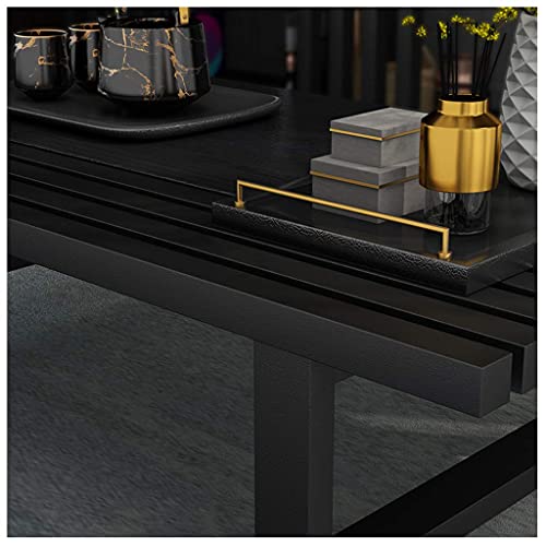 Table basse stable cadre geometrique metal pour interieur moderne