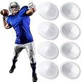 Meooeck 4 Pair Low Rise Knee Pads White Inserts Light Knee Pad Saver for Youth Men Women Kids Adult Football Basketball Volleyball