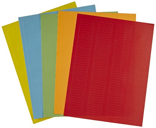 Image of RNBW-2400 Polyolefin Sidewall Cryo-Tags Laser Label, Use with Microplate, 0.25 inch Width x 1.50 inch Length, Rainbow Pack (Pack of 3120)