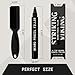 4 Pack Beard Filling Pen Kit with 4 Tips - Waterproof Beard Pencil for Men, Fill, Shape & Define with Brush - Striking Viking (Jet Black)