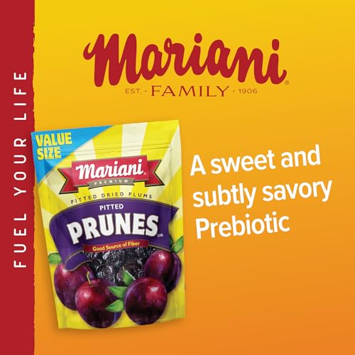 Mariani | Pitted Prunes | Dried Fruit | Healthy, Vegan, Gluten Free Snack for Kids & Adults | No Sugar Added | 32 Ounces (Pack of 1) - Resealable Bag