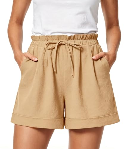 Neteson Pantalones Cortos Mujer Verano Shorts Bermudas Casual Holgados