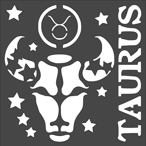 8x8 Zodiac Taurus Stencil Wood Burning Zodiac Stencil Symbols Zodiac Constellation Stencil Astrological Sign Stencil Zodiac Symbol by BSHOPAMZ