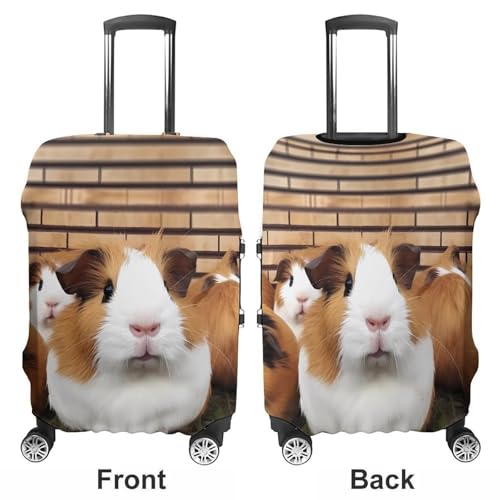 Guinea Pigs Luggage Cover, Washable Elastic Suitcase Cover Protector Fit 18-32 Inch Luggage3