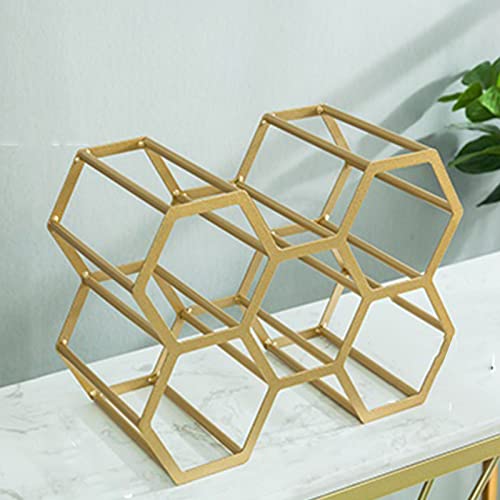 Soporte metálico para botellas de vino de encimera portátil miniatura 1