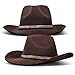 Lucky Brand Womens Cowboy Hat | Wide Brim | Felt | Rancher | Americana | Western Inspired | Classic | Fashion - Brown