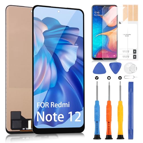 for Xiaomi Redmi Note 12 4G Screen Replacement - LCD Display for Redmi Note 12 Digitizer for Redmi Note 12 4G LCD Assembly 23021RAAEG 23021RAA2Y (Not for Xiaomi Note 12 4G)