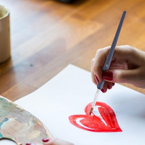 Set de 10 Pinceles Liners para Pintura al Óleo, Pinceles Pequeños Finos para Trabajo Detallado de Artista, Herramientas Multipropósito para Acuarela y Pintura Manualidades para Dibujo Preciso y Manicura miniatura 6