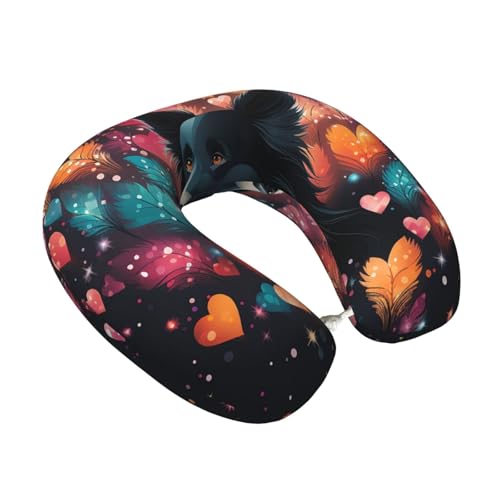Almohada de viaje con espuma viscoelástica y forma U miniatura 6