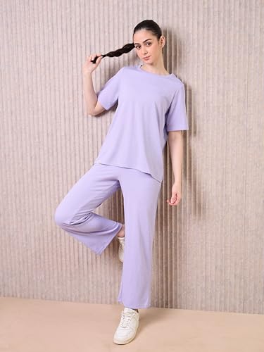 Image of TECHNOSPORT Women's Relaxed Fit Mid Rise Track Pant