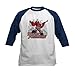 CafePress Transformers Comic Book Baseball Jersey Kids Cotton Baseball Jersey, 3/4 Raglan Sleeve Shirt Navy/White