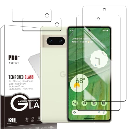 �y2+2���Z�b�g�zGoogle Pixel 7 �p�̃K���X�t�B���� �t�B����(2��) + �����Y�ی�t�B���� (2��) �����K���X�t���ی�t�B�����t�� �K���X �P�[�X �t�B���� �d�x9H�E�w��h�~�E�C�A�Ȃ��E�\��t���ȒP GooglePixel7 �p��