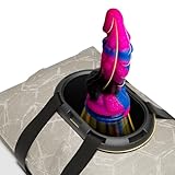 Suction Cup Dildo Mount - Adjustable Sex Saddle & Sex Toys Holder for Hands-Free Play on Chairs, Pillows, Towels - Strap-On Platform, Adult Furniture for Solo or Partner Play (Without Toys)