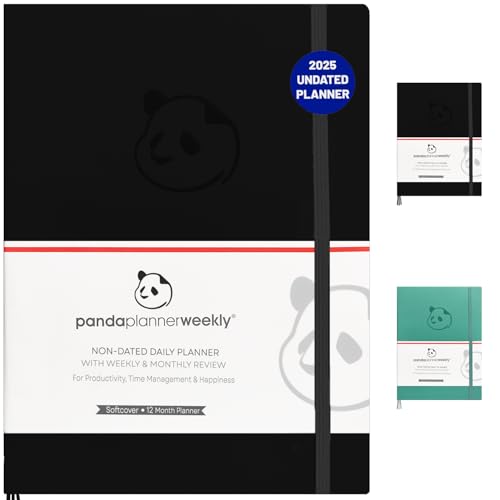 Panda Planner Weekly 2025-2026, Undated Weekly Planner for Office...