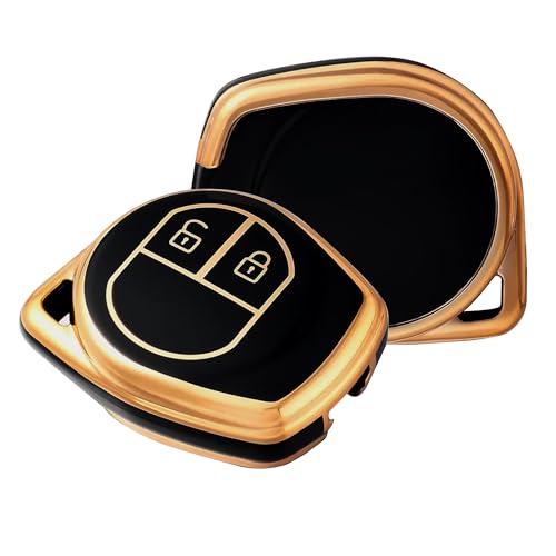 Image of OTO2EYE TPU Car Key Cover for Maruti Suzuki Alto | Baleno | Celerio | Ciaz | Swift Dzire | Ertiga | Ignis | Ritz | S-Cross | S-Presso | Swift | SX4 | XL6 | Vitara Brezza | Wagon R 2 Button Key Cover