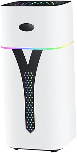 Unomor Usb Mini Air Humidifier with Colorful Led Lights Compact for Home Office Use Delicate Mist Spray No Water Leakage Supports Various Water Types