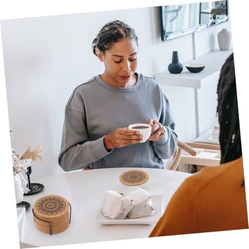 Dessous de rond bois de table VANZACK avec support de rangement de bistrot