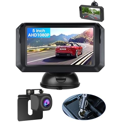 Jansite 5 Inch AHD 1080P Reversing Camera Kit Cover