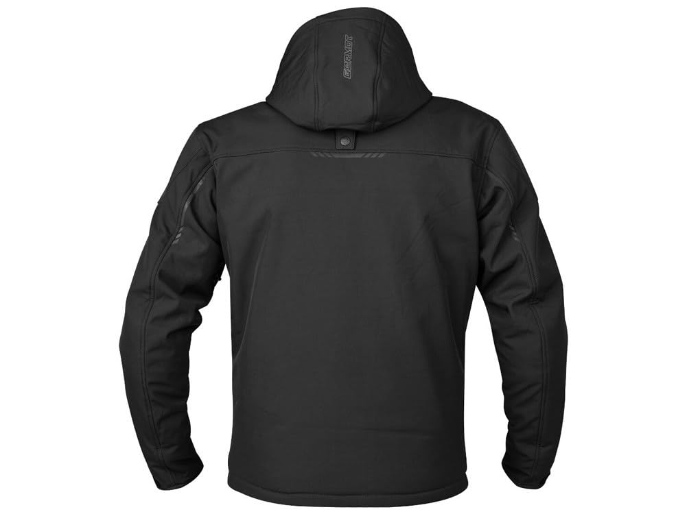 Germot Snake wasserdichte Motorrad Softshell Jacke, schwarz, M | Wasserdicht