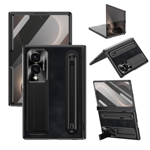 Étui antichoc Galaxy Z Fold 8 noir avec fente stylo S et film écran intégré