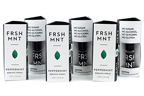 FRSH MNT 6-pack - Pure Peppermint Breath Spray - 6 bottles - No Sugar, No Alcohol, No Sweeteners