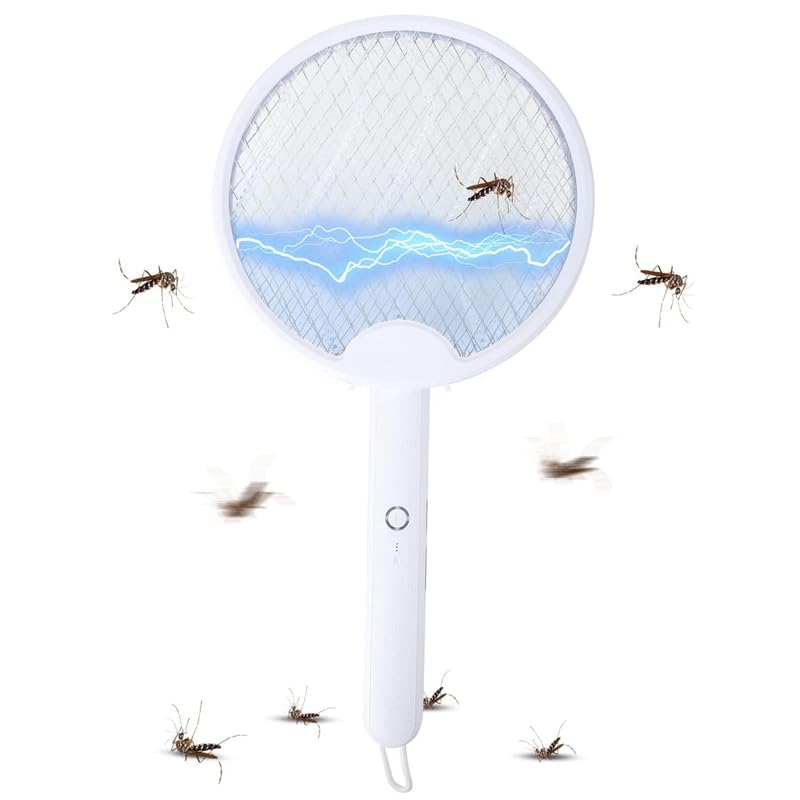 Elevea (LIMITED 15 YEARS WARRANTY) Mosquito Racket Bat with UV Light Lamp Five Nights Killer Rechargeable Handheld Electric Long Lasting Insect LED Lights Lithium Ion Bats(Muliticolor) (B0CYGNZN6L) Amazon Price History, Amazon Price Tracker