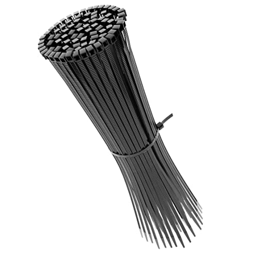 IZNE Serre Cable 110 Paquets, Taille 280mm x 4.8mm - Collier de Serrage Plastique Premium à usage intensif - Autobloquant, résistant à la chaleur et aux UV – Idéale pour l'intérieur et l'extérieur